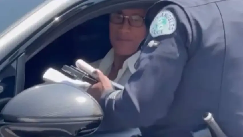 la police stop dwayne johnson — US news