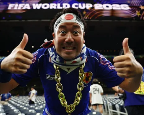 Japan fans are already taking their seats in Houston, where their side will face Brazil.
