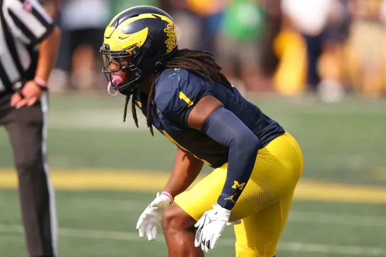 Linebacker Jaishawn Barham was a standout on defense at Michigan.