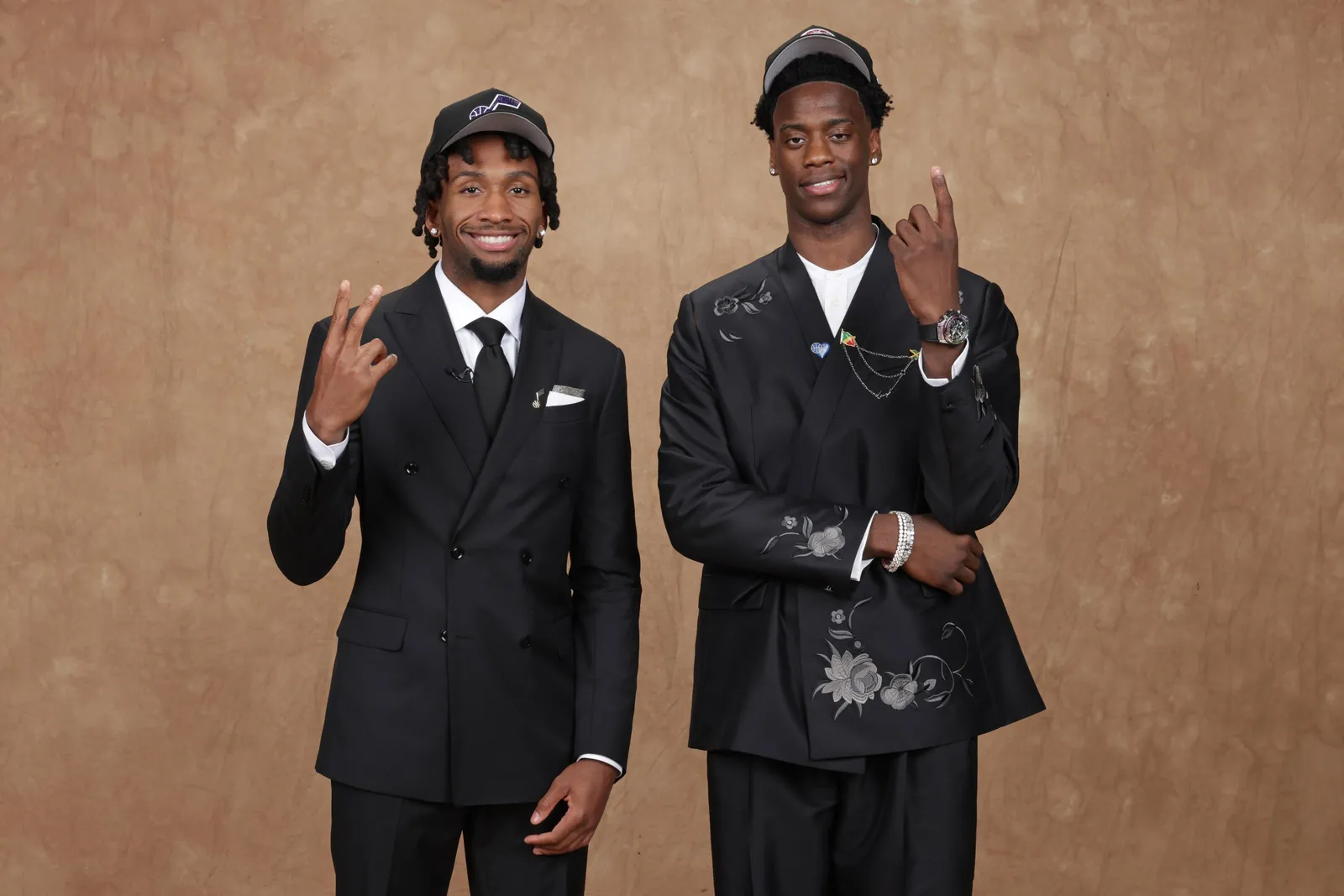 Darryn Peterson and AJ Dybantsa — the first two picks of the 2026 NBA Draft.