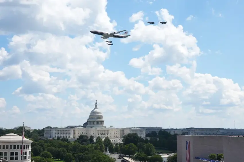 Trump administration latest: IndyCars race through the capital for Freedom 250 event
